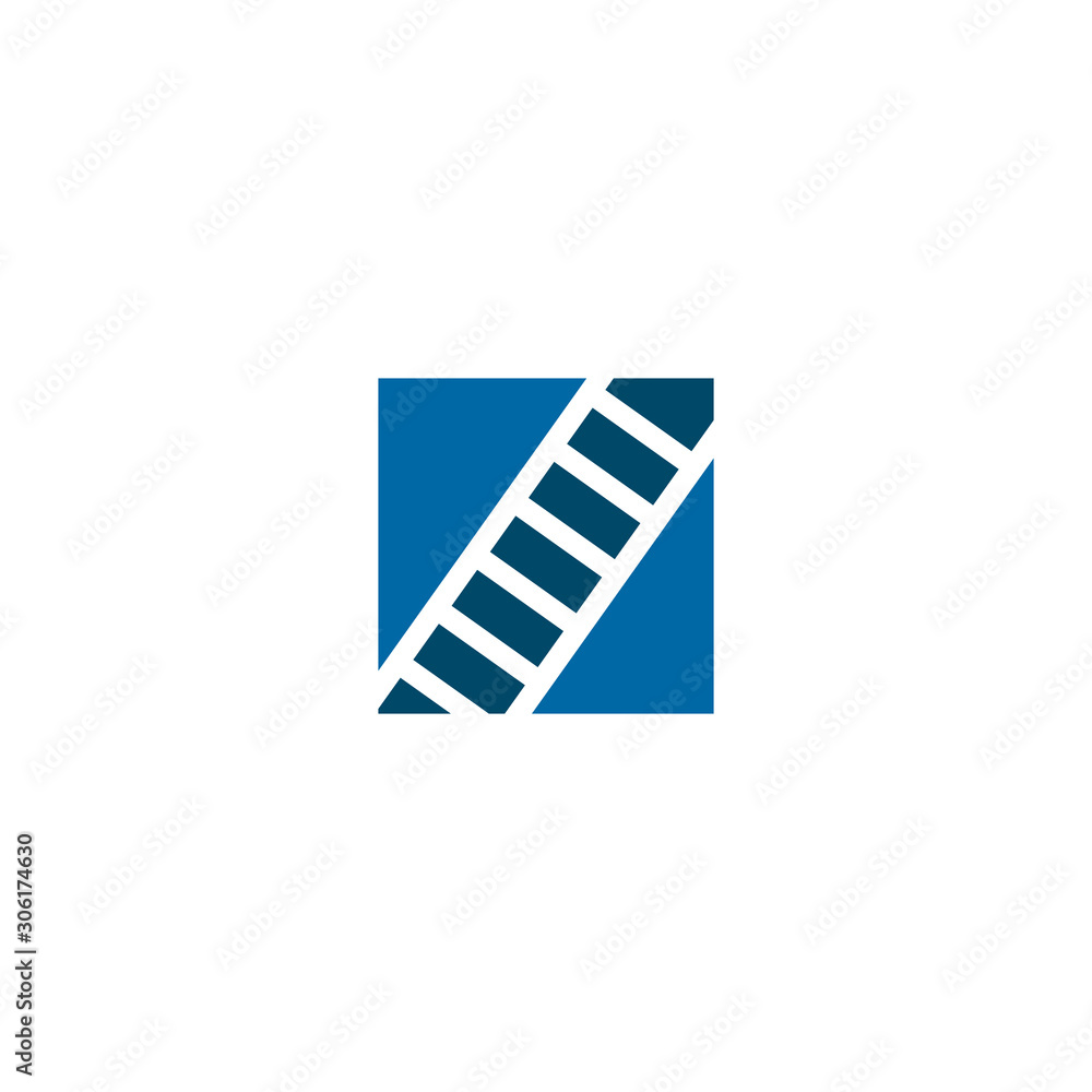 Ladder icon logo symbol design inspiration vector template