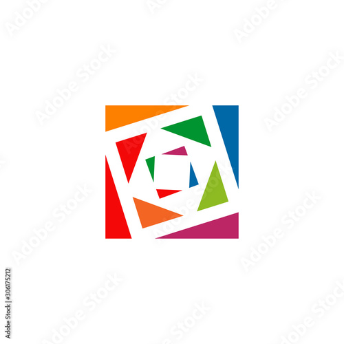 Square shape icon logo design vector template Free Download Square shape icon logo design vector template - GFXLoad