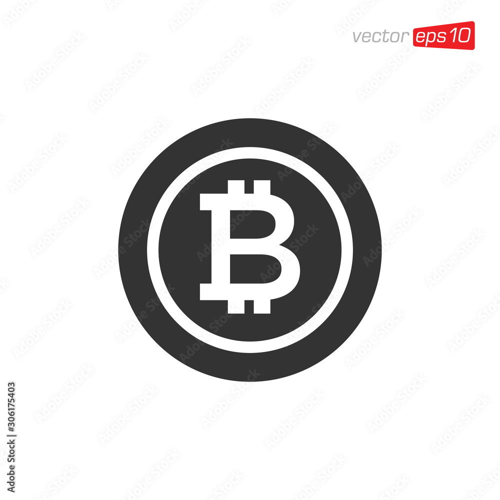 Bitcoin Icon Symbol Design Vector Bitcoin Icon Symbol Design Vector