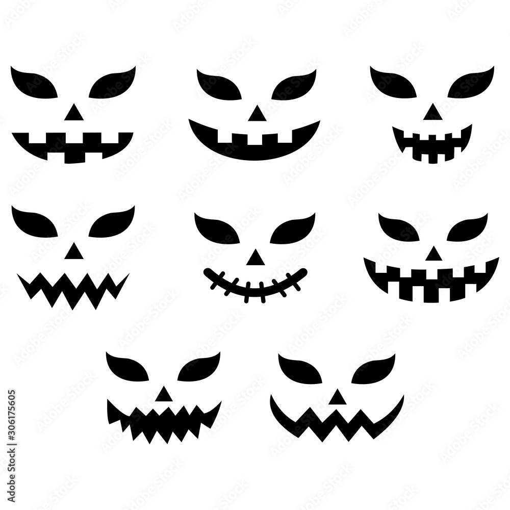 pumpkin face icon vector design symbol pumpkin face icon vector design symbol