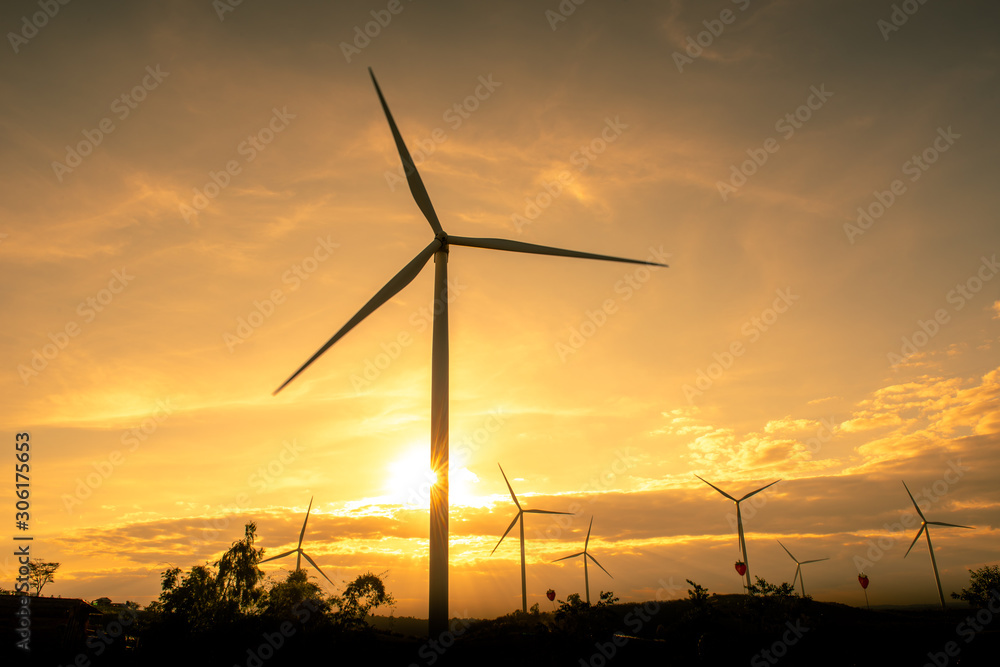 Wind turbines produce electricity, which is clean and environmentally friendly energy. Wind turbines produce electricity, which is clean and environmentally friendly energy.