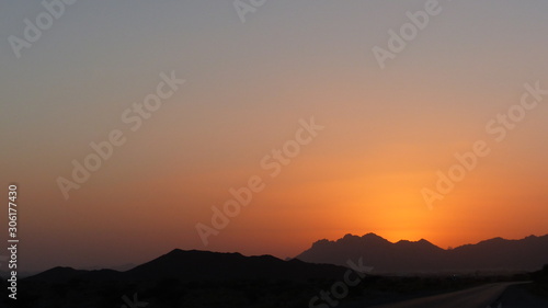 Sultanat Oman coucher de soleil