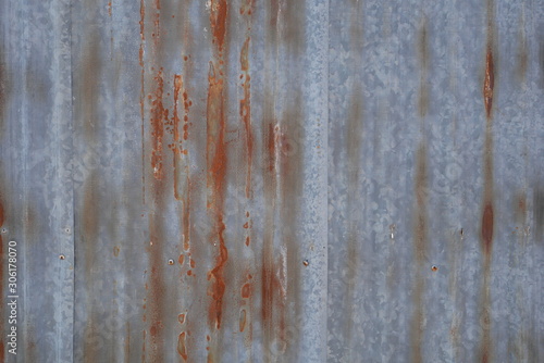 gray metal wall texture, rusty steel plate background, dirty zinc roof texture © amonphan