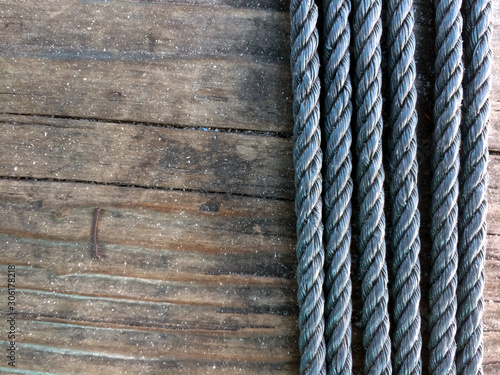 Rope and plank are suitable for making as background.