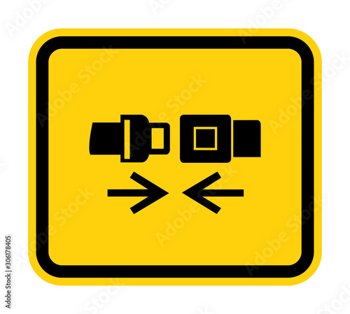 PPE Icon.Wear Safety Belt Symbol Sign Isolate On White Background,Vector Illustration EPS.10