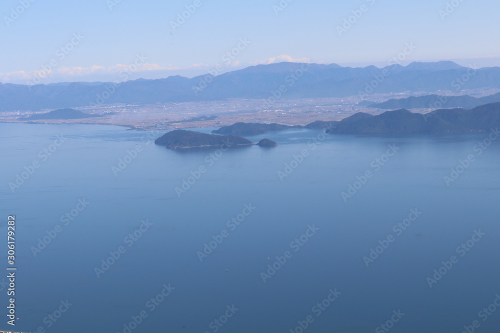 山からの琵琶湖