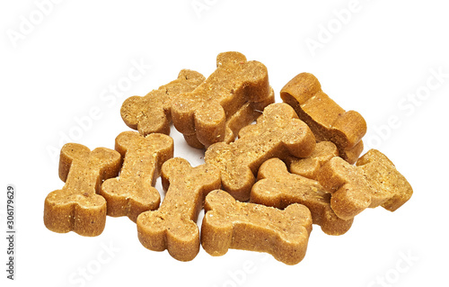 mouthwatering treats for the dog in the shape of a bone