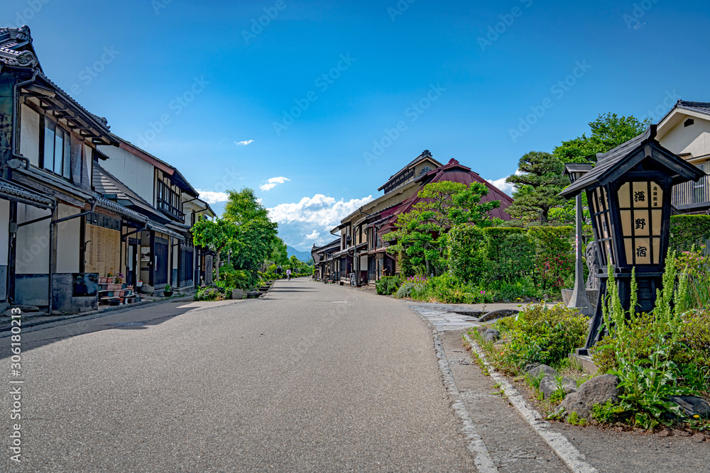 Obraz premium 北国街道 海野宿
