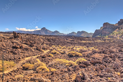 Volcanic landscape in Teide National Park