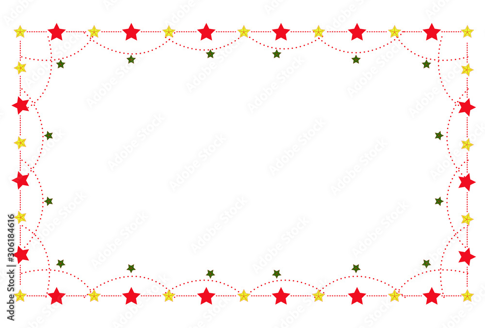 星のフレーム デザイン素材 Stock Vector Adobe Stock