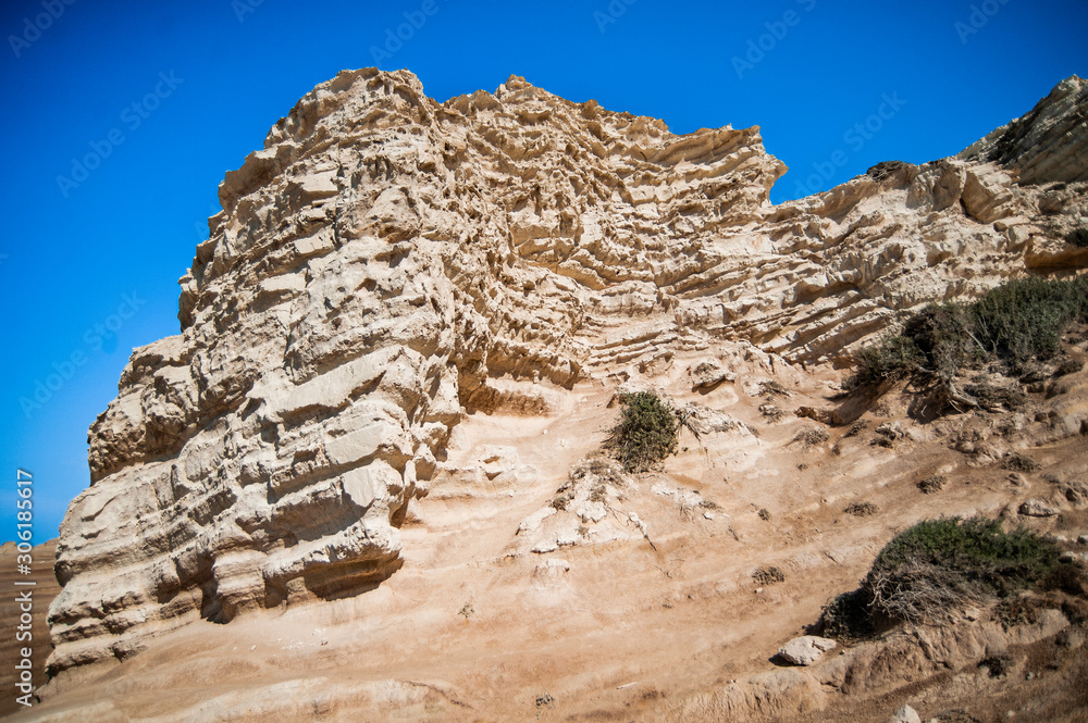 Fototapeta premium Kantarkasti (Sea Caves) is an amazing miracle of nature on the west coast of Cyprus.