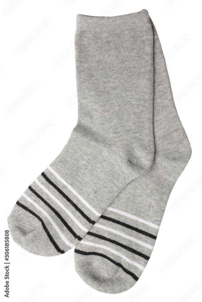 Pair of gray socks Pair of gray socks
