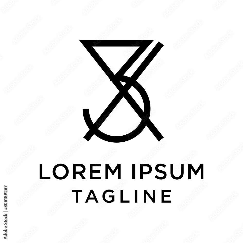 initial letter logo 3X, X3 logo template initial letter logo 3X, X3 logo template