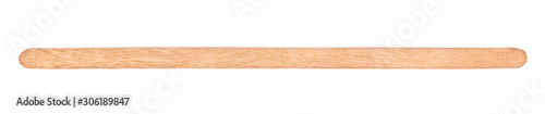 wooden stirrer coffee stick on an isolated white background © valkoinen7