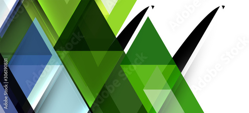 Abstract concept triangle graphic element. Technology background. Banner  poster template