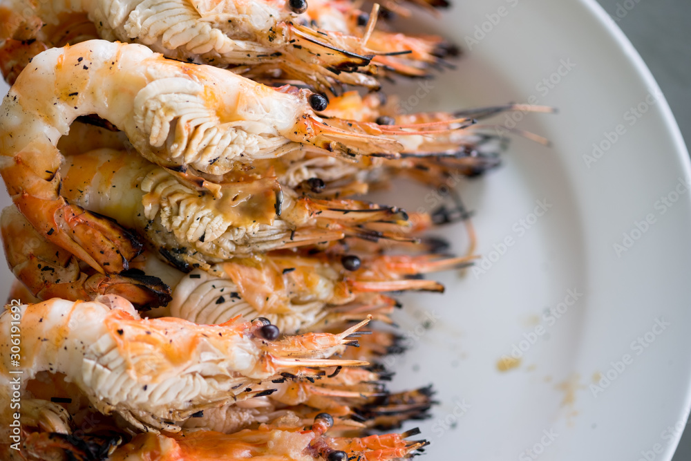 Grilled shrimp (Giant freshwater prawn) Grilled shrimp (Giant freshwater prawn)