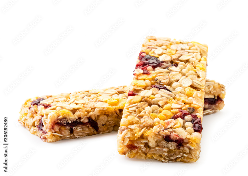 Two diet bars close up on a white. Isolated Two diet bars close up on a white. Isolated