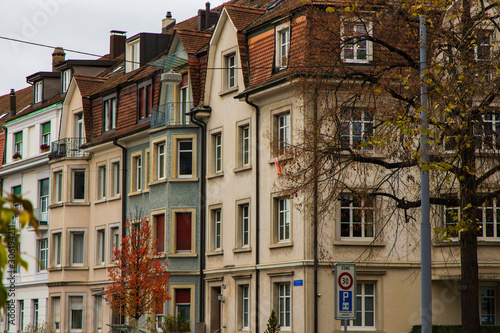 houses in old town of basel switzerland