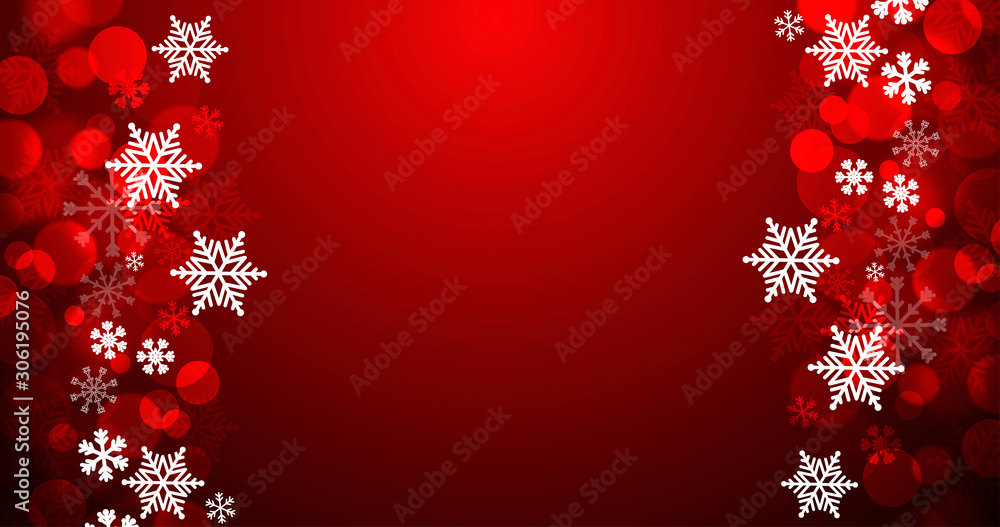 sfondo, elegante, natale, fiocchi di neve,