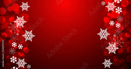 sfondo, elegante, natale, fiocchi di neve,