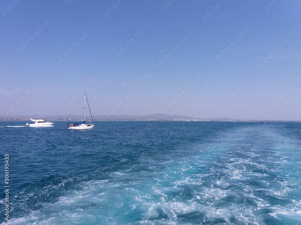 Fototapeta premium yacht in sea