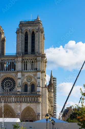 Notre Dame tower and facade