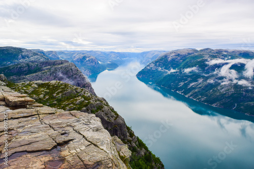 Lysefjord landscape, Pulpit Rock.