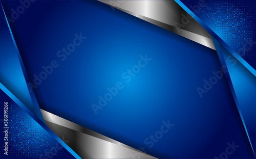 luxurious blue abstract background with white lines