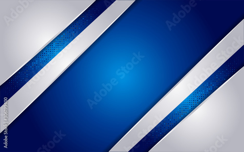 luxurious blue abstract background with white lines