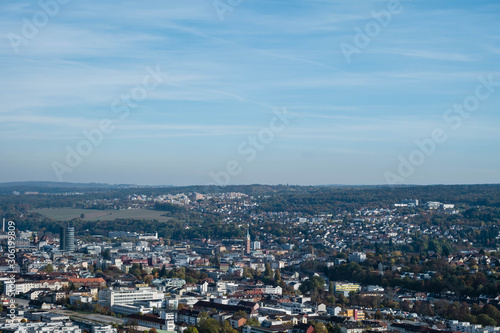 Panorama view of city pforzheim