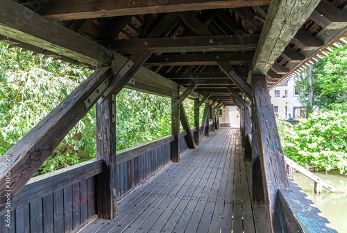 old foot bridge in the old town
