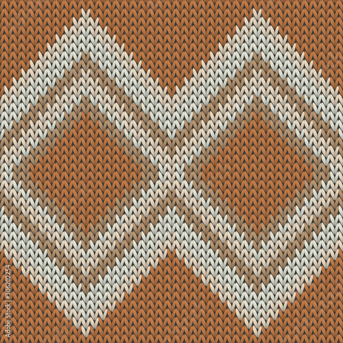 Modern rhombus argyle knitting texture geometric 
