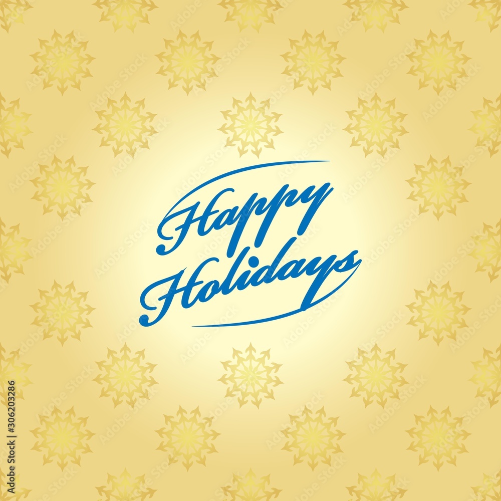 happy holiday.  illustrations and inscriptions.