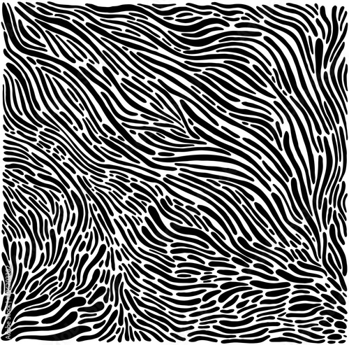 Abstract black lines, spots, isolated on a white background. Doodle style.