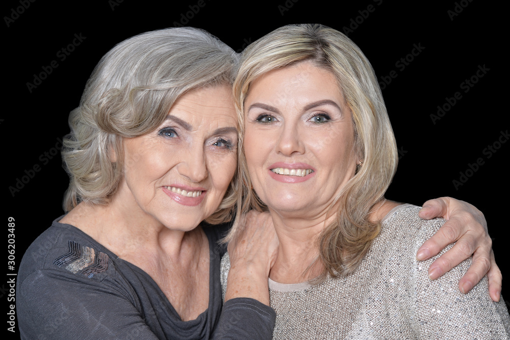 Close up portrait of beautiful senior women isolated Close up portrait of beautiful senior women isolated