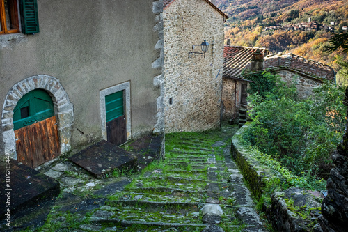 Fototapeta Naklejka Na Ścianę i Meble -  Trekking from Pontito to Penna di Lucchio, Lucca - Tuscany