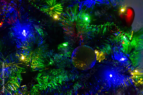 Christmas tree elegant illumination toys colorful light