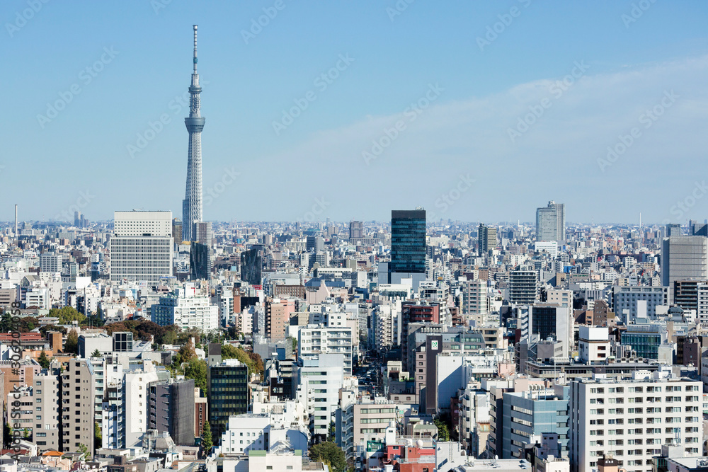Tokyo Skytree view from Bunkyo Observation Deck Tokyo Skytree view from Bunkyo Observation Deck