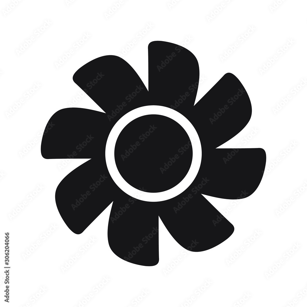 Cooling fan icons. Cool fans vector symbols, electrical air industry signs, electric wind climate industrial propellers with blades Cooling fan icons. Cool fans vector symbols, electrical air industry signs, electric wind climate industrial propellers with blades