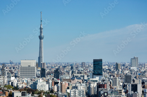 Tokyo Skytree view from Bunkyo Observation Deck