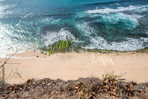 A beautiful view of Bingin beach in Bali, Indonesia photo