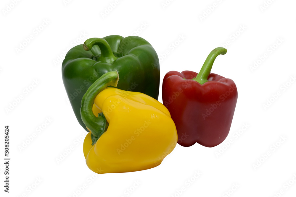 Bell pepper isolated on white background Bell pepper isolated on white background