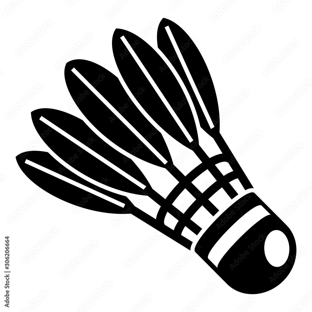 Game shuttlecock icon. Simple illustration of game shuttlecock vector icon for web design isolated on white background Game shuttlecock icon. Simple illustration of game shuttlecock vector icon for web design isolated on white background