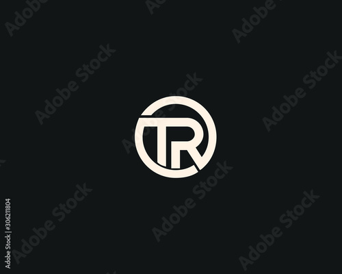 initial OTR logo letter simple design vector