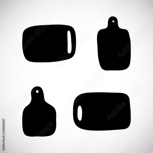 Cute chop board. Simple isolated