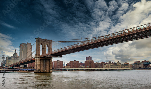  Brooklyn Bridge and East River. New York City  USA