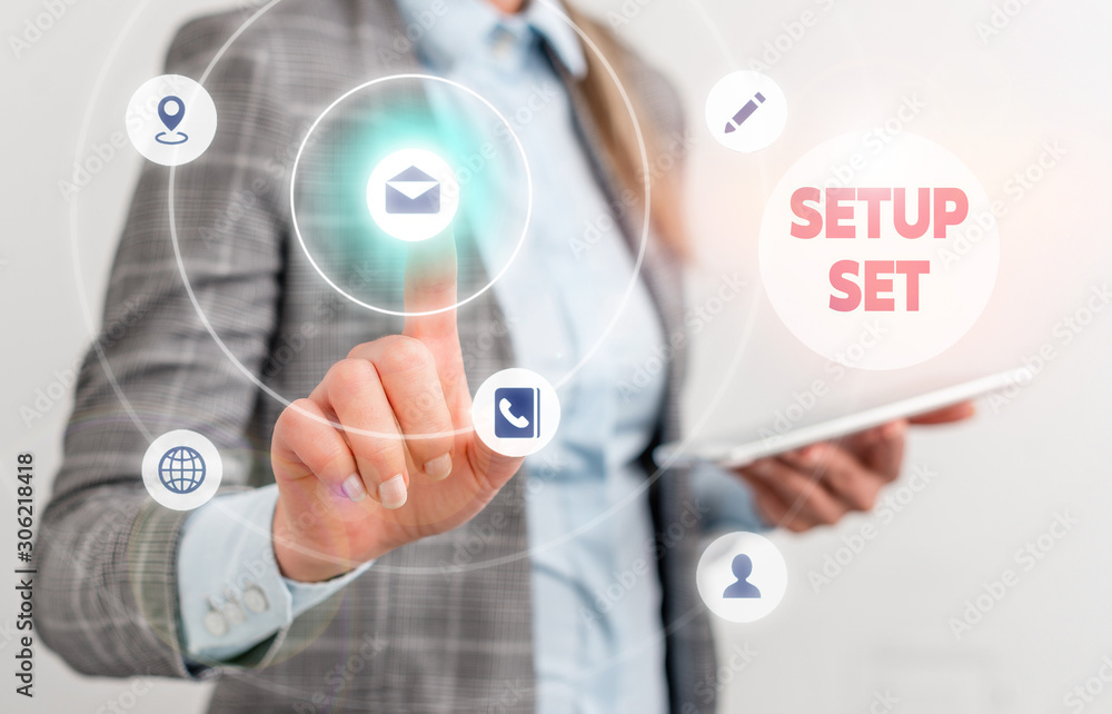 Word writing text Setup Set. Business photo showcasing the analysisner, position, or direction in which something is set Word writing text Setup Set. Business photo showcasing the analysisner, position, or direction in which something is set
