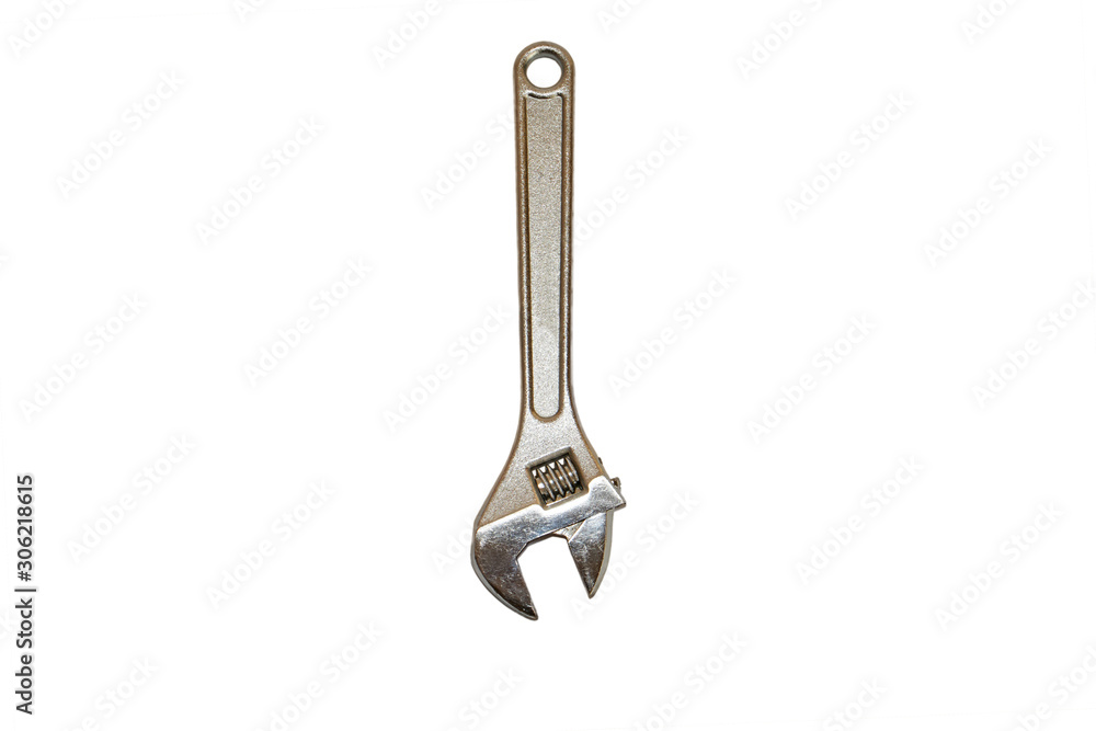 Adjustable wrench isolated on white background Adjustable wrench isolated on white background
