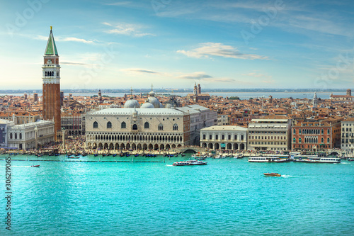 Venice Grand Canal aerial view. Italy © stevanzz