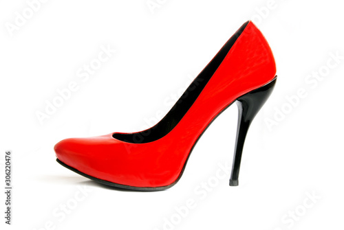 Red shoe isolated